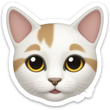 gato minimalista sticker