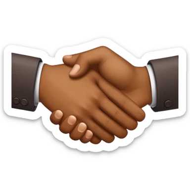 Saludo de manos sticker