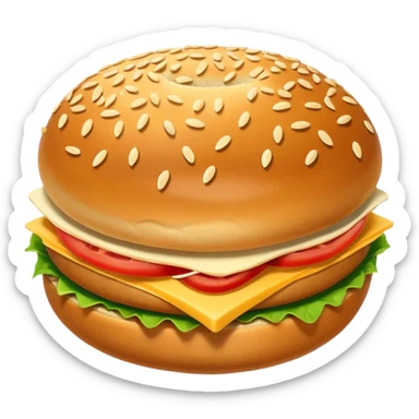 Sandwich bun sticker