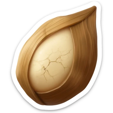 A small, oval fermented cornmeal dumpling completely wrapped in/brown leaves – West African staple, round shape often served with thick red stew or fish. sticker