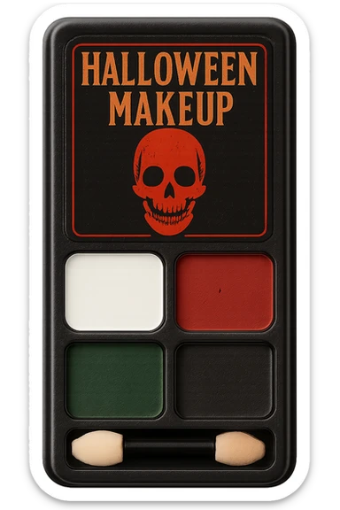 Halloween makeup object, remove background sticker