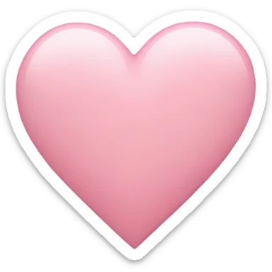 Light pink heart sticker