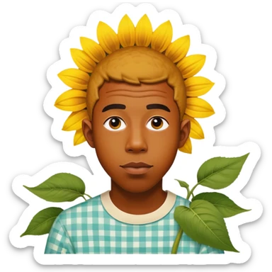 Tyler the creator with sunflower  sticker