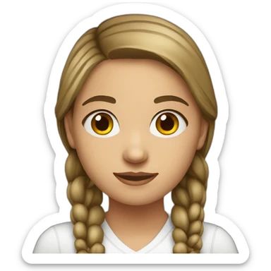 Serbian girl sticker