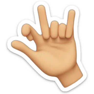 Finger guns sticker