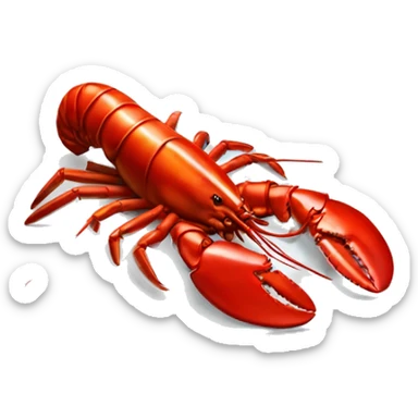 Platter of lobster sticker