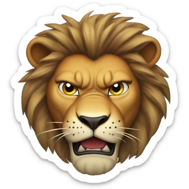 lion angry sticker