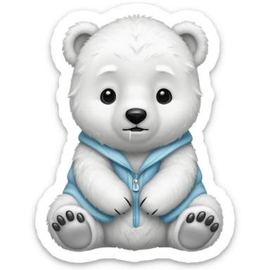 a baby polar bear



















 sticker