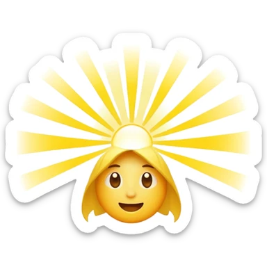 Sunlight light just light not sun sticker