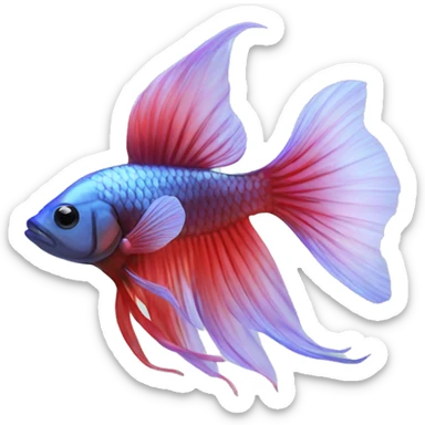 beta fish sticker
