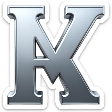 generate the letters AI sticker