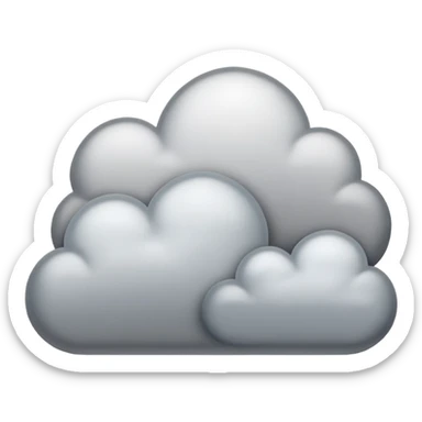 Cloudy season sticker