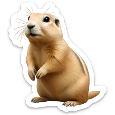 A prairie dog  sticker
