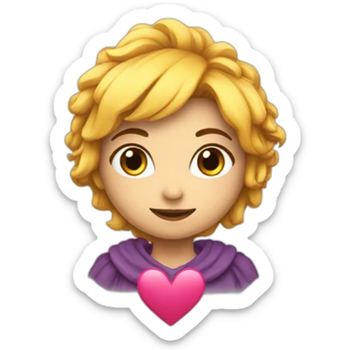 Coeur avec inscrit lina sticker