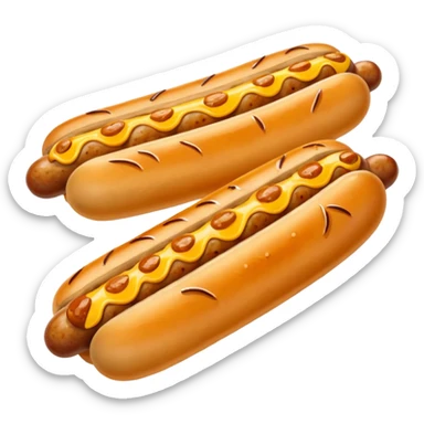 mustard sausage  sticker