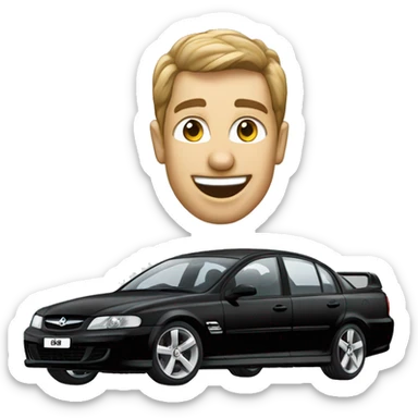 Holden commodore black 2004 sticker