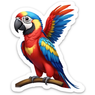 cinematic-macaw-realistic-full-body-standing-emoji,-vibrant-feathers-glowing-with-rich-reds,-blues,-and-yellows,-head-tilted-dramatically,-curved-black-beak-gleaming,-piercing-dark-eyes-exuding-confidence,-simplified-yet-realistic-focused-features,-highly-detailed,-glowing-with-an-almost-sarcastic-glow

 sticker