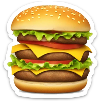 yummy hamburger  sticker