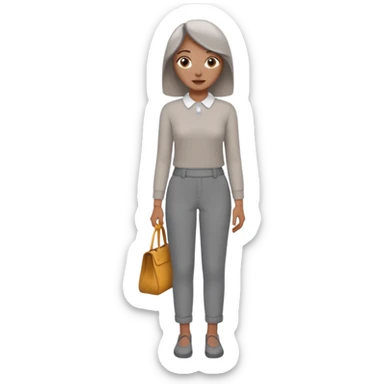 grey women trousers sticker