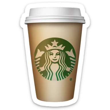 Starbucks coffee cup sticker