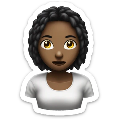 samara in the ring horror movie style sticker