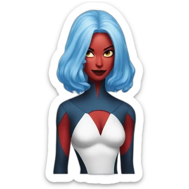 mystique xmen sticker