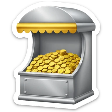 Stall with Coins  sticker