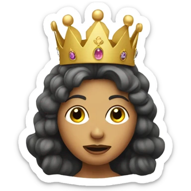 A Potato princess with crown sticker