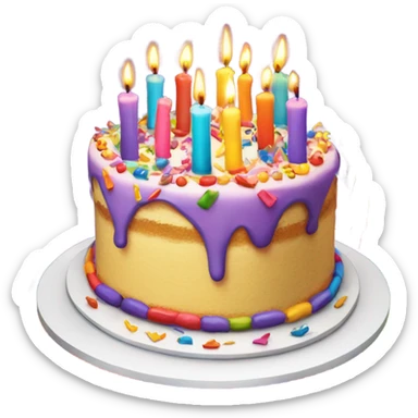 Birthday sticker