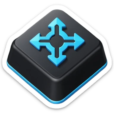 top arrow keybord caps sticker