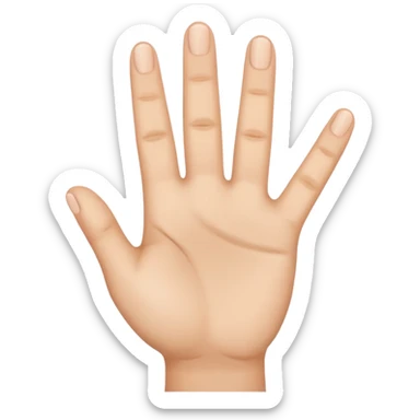 3 fingers emote one hand sticker
