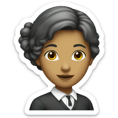 a schoolgirl leader who is on the chalkboard sticker