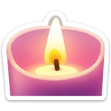 Summer candle sticker