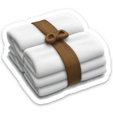White towels  sticker