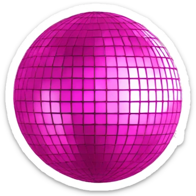 pink disco ball sticker