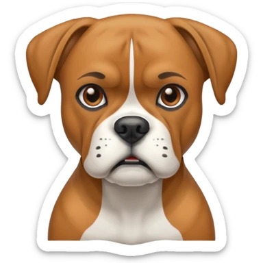 boxer dog sticker