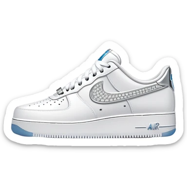 Nike Air Force one white Diamond  sticker