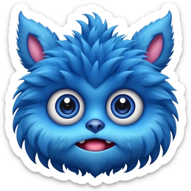 fuzzy little monster sticker