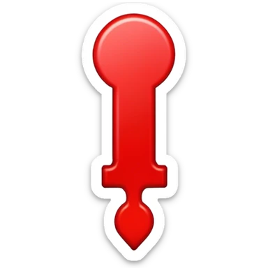 Red exclamation mark sticker