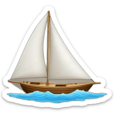sailing boat  sticker