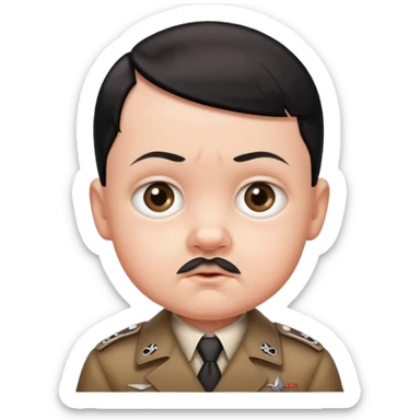 Hitler babyface sticker