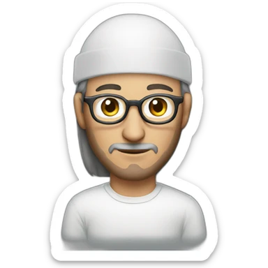 Steve Jobs with an algerian cap sticker