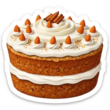 carrot cake oats sticker