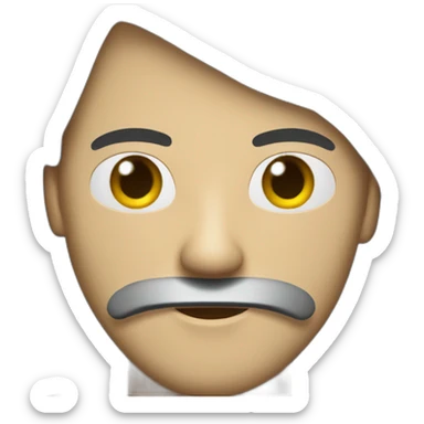 a man in mafia with a mask of ninja  sticker