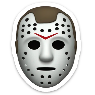 Jason mask sticker