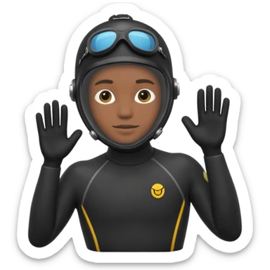 diver wetsuit only wetsuit sticker