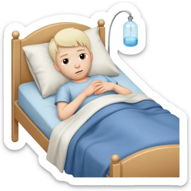 a boy who is sick forever  sticker