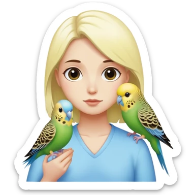 budgie and blyny  sticker