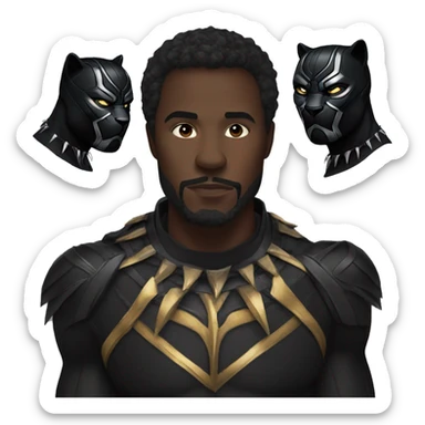 black panther marvel sticker