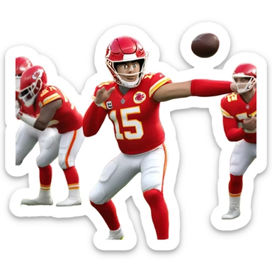 Patrick Mahomes Kansas City chiefs sticker